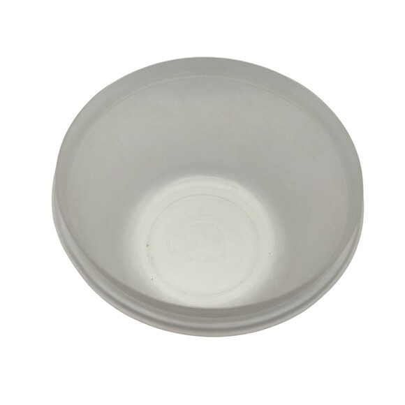 Vintage Rubbermaid Servin' Saver 6 Cup Round Storage Container #8 Blue Lid - Picture 3 of 4